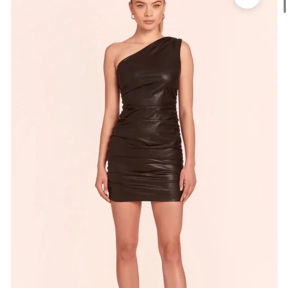 faux leather ponte dress Leather / Ponte vixen dress